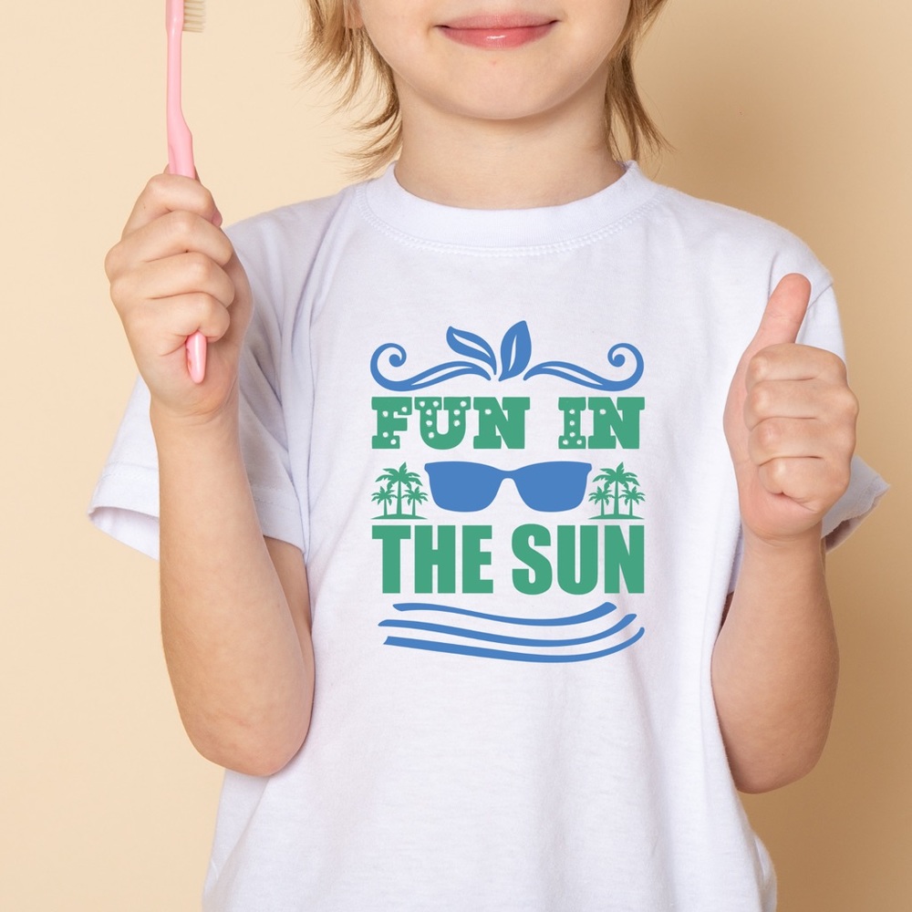 Kids Short Sleeve T-Shirt, Summer Shirt